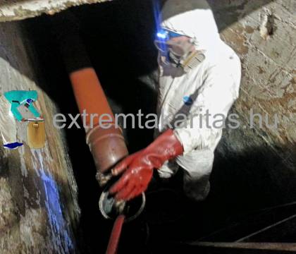 Szivattyúzás csötörés dugulás utáni fertőtlenítés