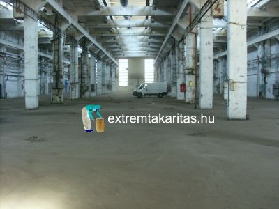 Raktár épület takarítás